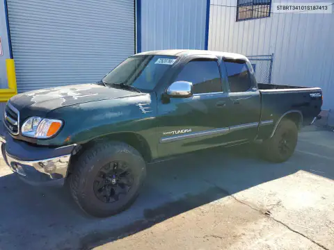 5TBRT34101S187413 — 2001 Toyota Tundra, Передняя часть, фото до ремонта