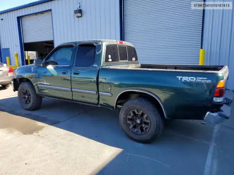 5TBRT34101S187413 — 2001 Toyota Tundra, фото 2 с аукциона Copart, Передняя часть