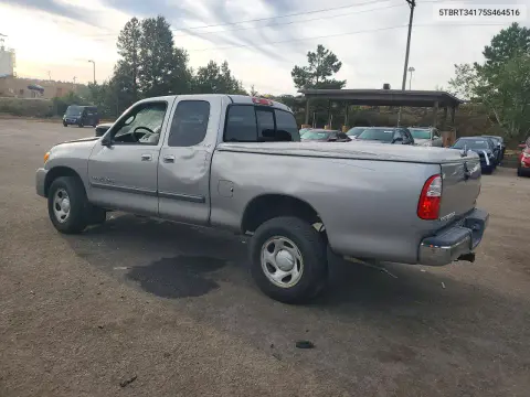 2005 Toyota Tundra Access Cab Sr5 VIN 5TBRT34175S464516 фото 2