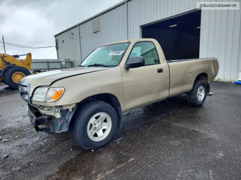 5TBJU32145S449159 — 2005 Toyota Tundra, Передняя часть, фото до ремонта