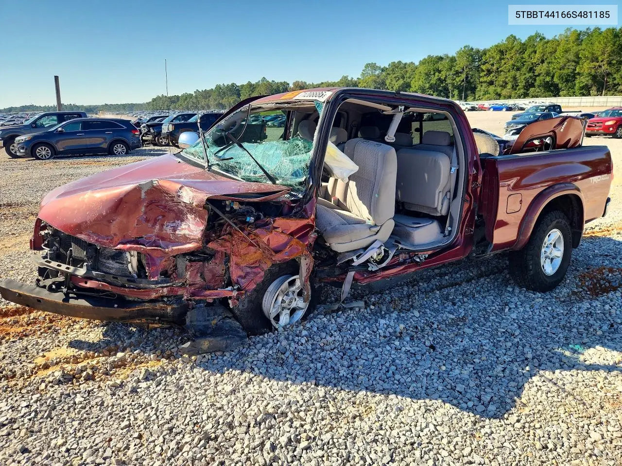 2006 Toyota Tundra Sr5 VIN 5TBBT44166S481185 фото 1