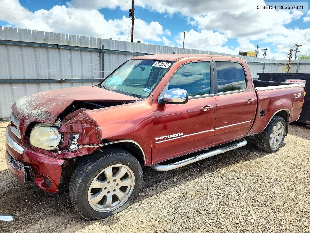 5TBET34186S557321 Toyota Tundra 2006 — повреждение Передняя часть, фото до ремонта