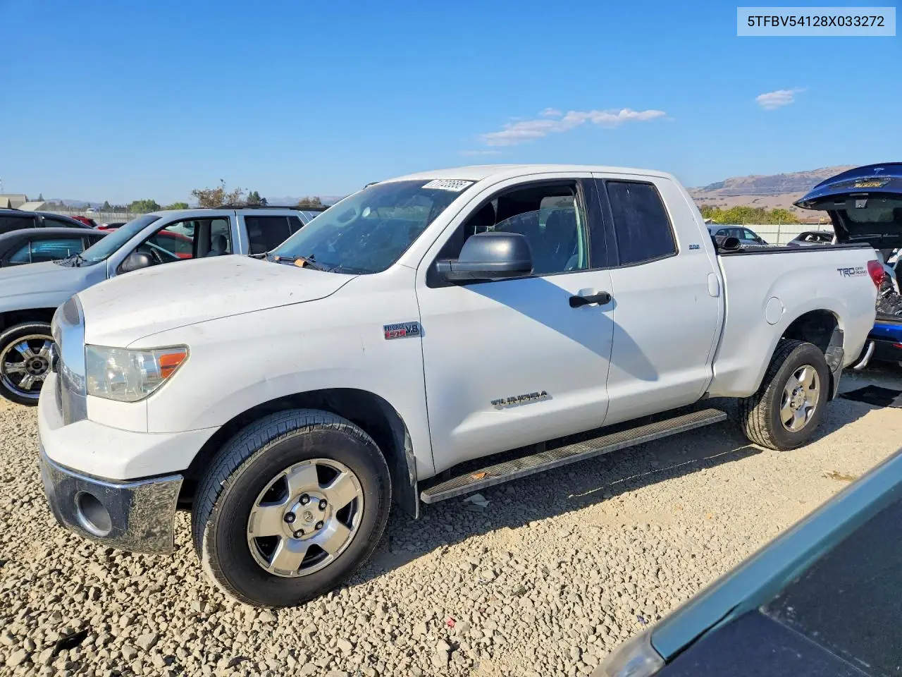 2008 Toyota Tundra Sr5 VIN 5TFBV54128X033272 фото 1