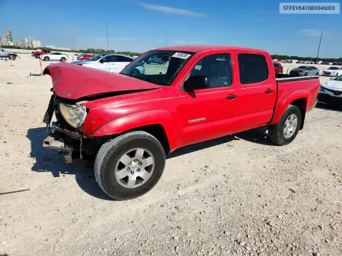 5TFEV54108X046003 — 2008 Toyota Tundra, Передняя часть, фото до ремонта