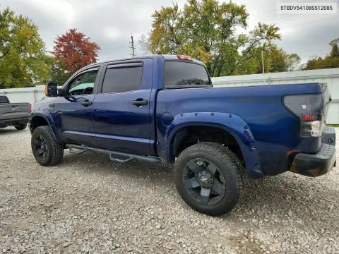 2008 Toyota Tundra Grade VIN 5TBDV54108S512085 фото 2