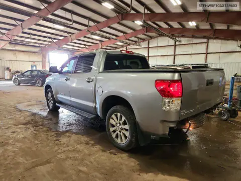 2010 Toyota Tundra Crewmax Limited VIN 5TFHW5F10AX139603 фото 2