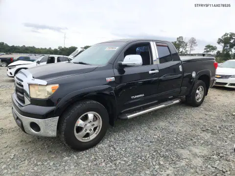 2010 Toyota Tundra Double Cab Sr5 VIN 5TFRY5F11AX078535 фото 1