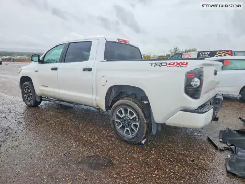 2017 Toyota Tundra Sr5 VIN 5TFDW5F1XHX671949 фото 2
