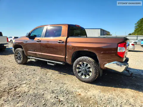 5TFDW5F10HX655095 — 2017 Toyota Tundra, фото 2 с аукциона Copart, Задняя часть