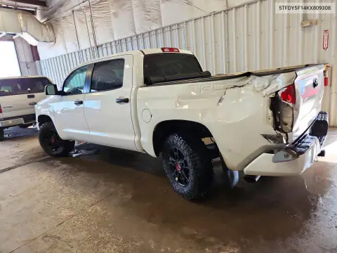 2019 Toyota Tundra Trd Pro VIN 5TFDY5F14KX809308 фото 2