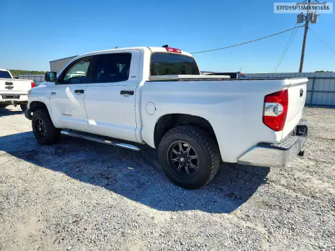 2021 Toyota Tundra Sr5 VIN 5TFDY5F15MX981656 фото 2