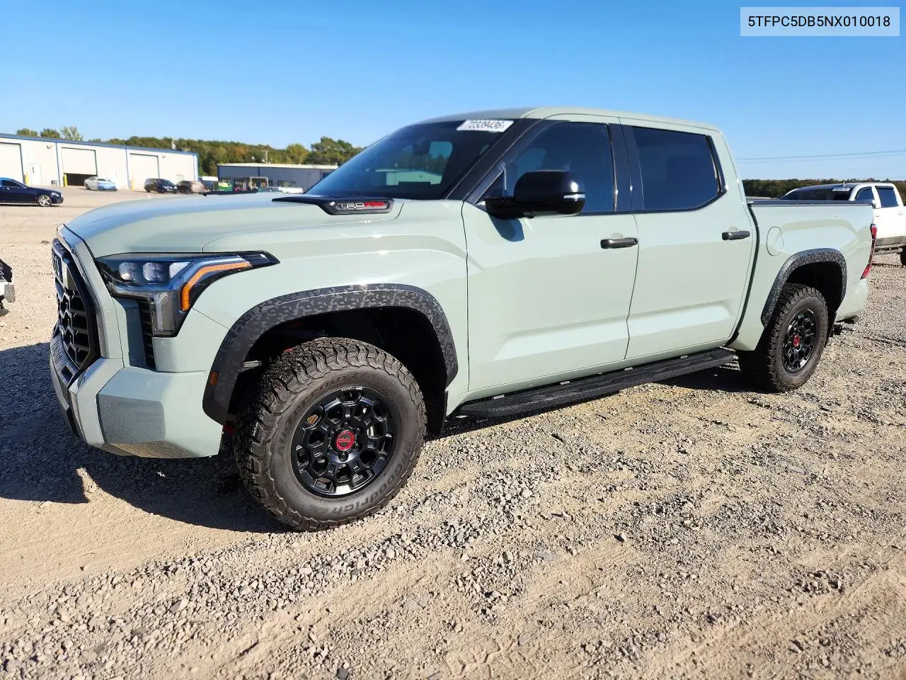 2022 Toyota Tundra Trd Pro Hv VIN 5TFPC5DB5NX010018 фото 1