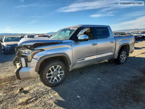 5TFMA5DB1RX170881 — 2024 Toyota Tundra, Передняя часть, фото до ремонта