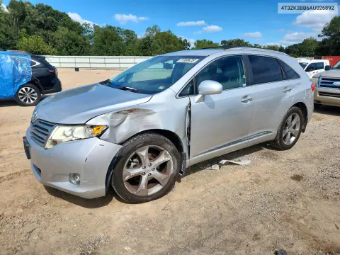 4T3ZK3BB6AU026892 — 2010 Toyota Venza, Сторона, фото до ремонта