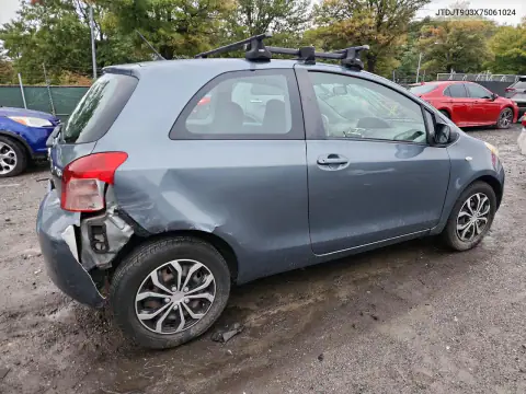 JTDJT903X75061024 — 2007 Toyota Yaris, фото 3 с аукциона Copart 15.10.2026, Задняя часть