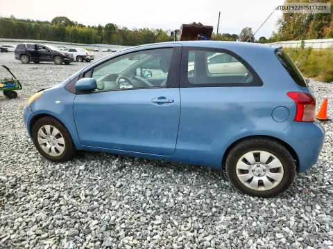2007 Toyota Yaris Base VIN JTDJT923975117239 фото 2