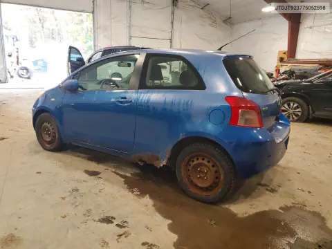 2007 Toyota Yaris Base VIN JTDJT923775052598 фото 2
