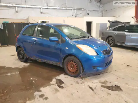 2007 Toyota Yaris Base VIN JTDJT923775052598 фото 4