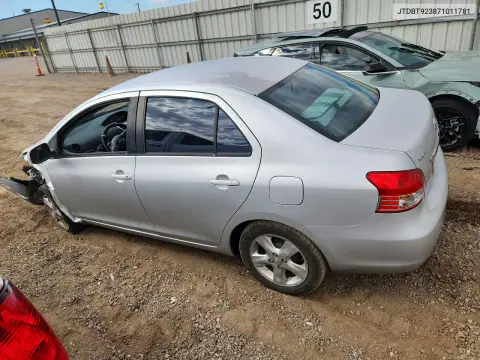 2007 Toyota Yaris Base VIN JTDBT923871011781 фото 2
