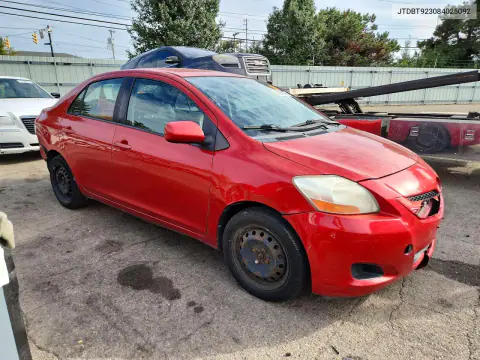 2008 Toyota Yaris Base VIN JTDBT923084025092 фото 4