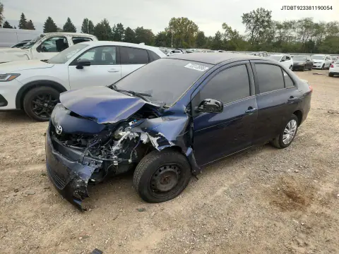 JTDBT923381190054 — 2008 Toyota Yaris, Передняя часть, фото до ремонта
