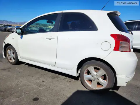 2008 Toyota Yaris S VIN JTDJT923185170308 фото 2