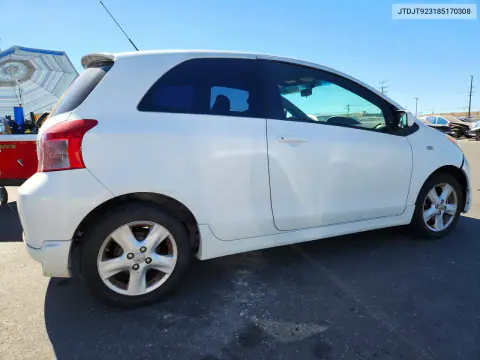 2008 Toyota Yaris S VIN JTDJT923185170308 фото 3