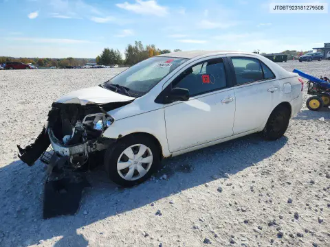 JTDBT923181279508 — 2008 Toyota Yaris, Передняя часть, фото до ремонта