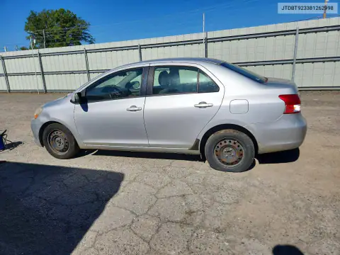 JTDBT923381262998 — 2008 Toyota Yaris, фото 2 с аукциона Copart 22.10.2026, Передняя часть