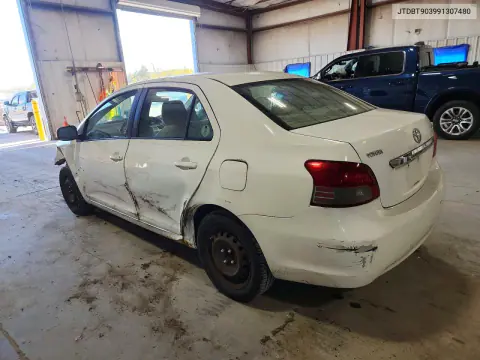 2009 Toyota Yaris Base VIN JTDBT903991307480 фото 2