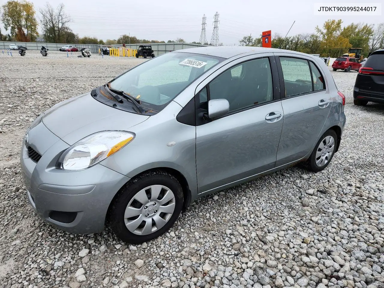 JTDKT903995244017 Toyota Yaris 2009 — повреждение Мелкие вмятины и царапины, фото до ремонта