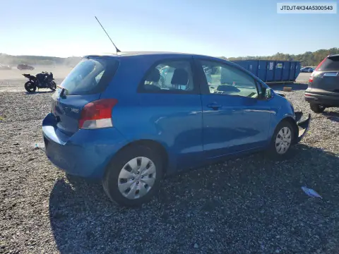 JTDJT4K34A5300543 — 2010 Toyota Yaris, фото 3 с аукциона Copart 19.10.2026, Передняя часть