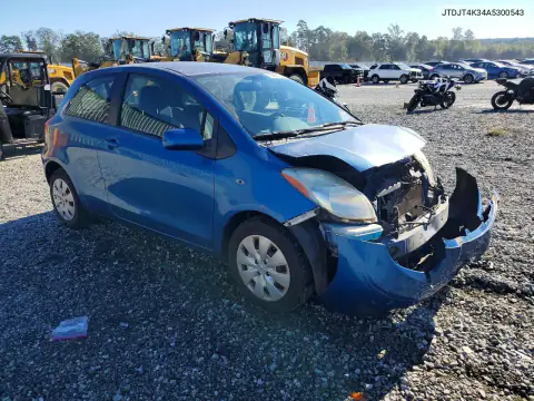 JTDJT4K34A5300543 — 2010 Toyota Yaris, фото 4 с аукциона Copart 19.10.2026, Передняя часть