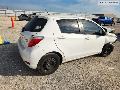 2013 Toyota Yaris 5-Door Le VIN JTDKTUD39DD543633 фото 3