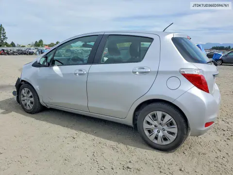 2014 Toyota Yaris 5-Door L VIN JTDKTUD36ED596761 фото 2