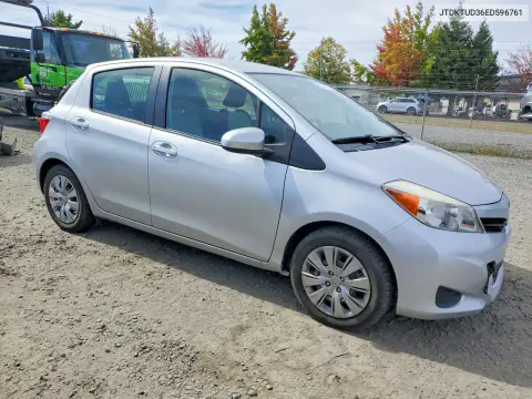 2014 Toyota Yaris 5-Door L VIN JTDKTUD36ED596761 фото 4