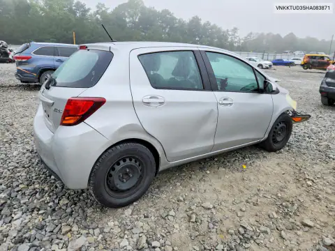 VNKKTUD35HA083871 — 2017 Toyota Yaris, фото 3 с аукциона Copart, Передняя часть
