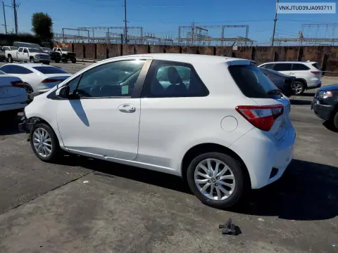 2018 Toyota Yaris 3-Door Le VIN VNKJTUD39JA093711 фото 2