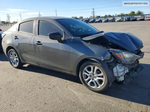 3MYDLBYV9JY311424 — 2018 Toyota Yaris, фото 4 с аукциона Copart, Передняя часть