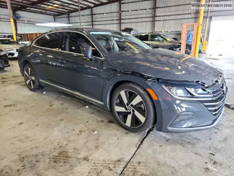 2021 Volkswagen Arteon Se VIN WVWAR7AN1ME012955 фото 4