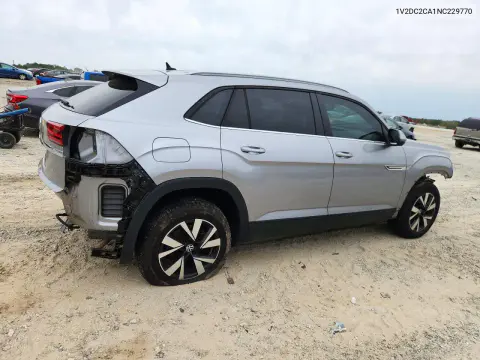2022 Volkswagen Atlas Cross Sport Se VIN 1V2DC2CA1NC229770 фото 3