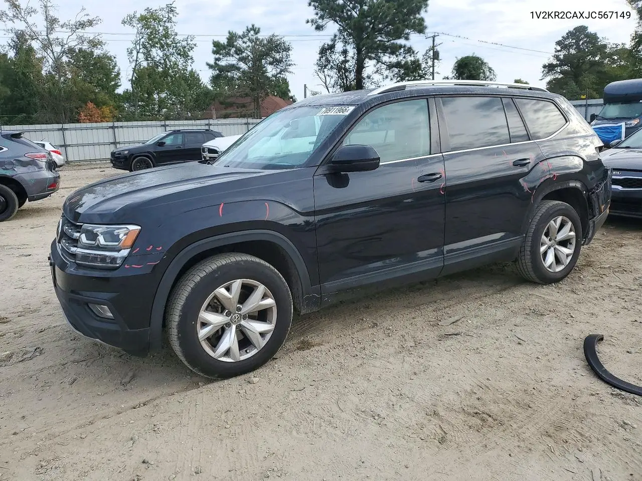 2018 Volkswagen Atlas Se VIN 1V2KR2CAXJC567149 фото 1
