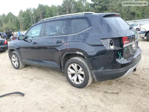 2018 Volkswagen Atlas Se VIN 1V2KR2CAXJC567149 фото 2