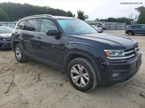 2018 Volkswagen Atlas Se VIN 1V2KR2CAXJC567149 фото 4