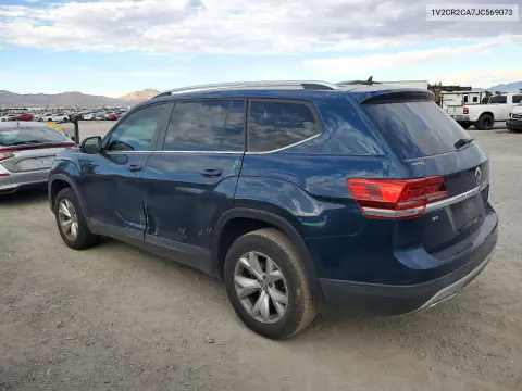 2018 Volkswagen Atlas Se VIN 1V2CR2CA7JC569073 фото 2