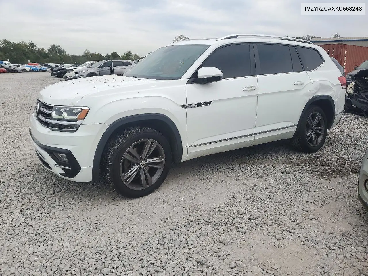 2019 Volkswagen Atlas Se VIN 1V2YR2CAXKC563243 фото 1