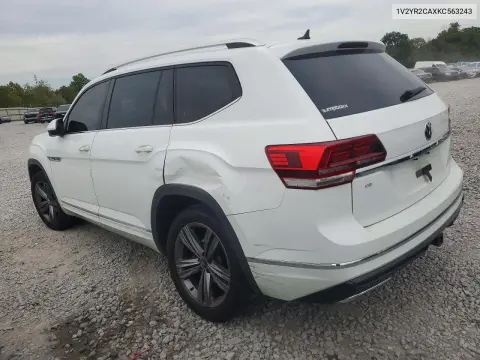 2019 Volkswagen Atlas Se VIN 1V2YR2CAXKC563243 фото 2
