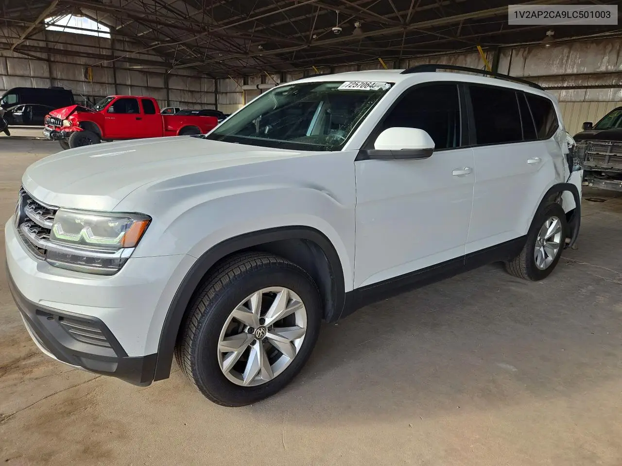 2020 Volkswagen Atlas S VIN 1V2AP2CA9LC501003 фото 1