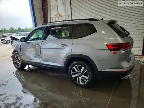 2021 Volkswagen Atlas Se VIN 1V2LP2CA7MC583503 фото 2