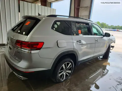 2021 Volkswagen Atlas Se VIN 1V2LP2CA7MC583503 фото 3